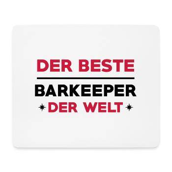 Barkeeper Barmaid Bartender Barman Barmann Bar - Mousepad (Querformat) - Weiß - Vorne