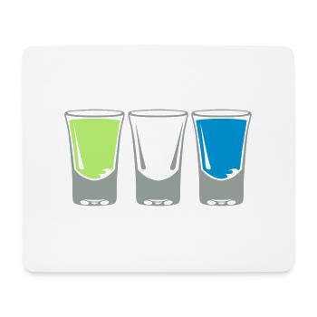 shooter glas alkohol - Tapis de souris (format paysage) - blanc - Devant