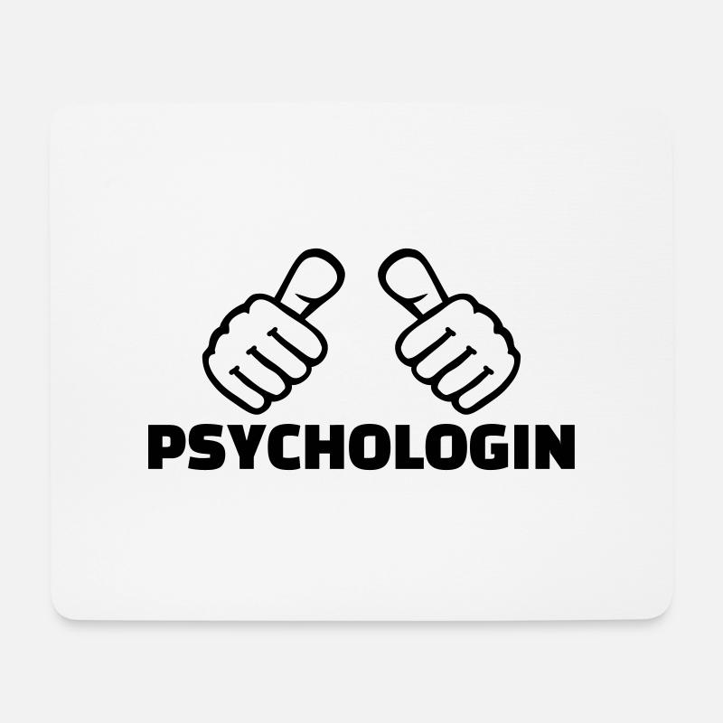 Psychologin - Mousepad (Querformat) - Weiß
