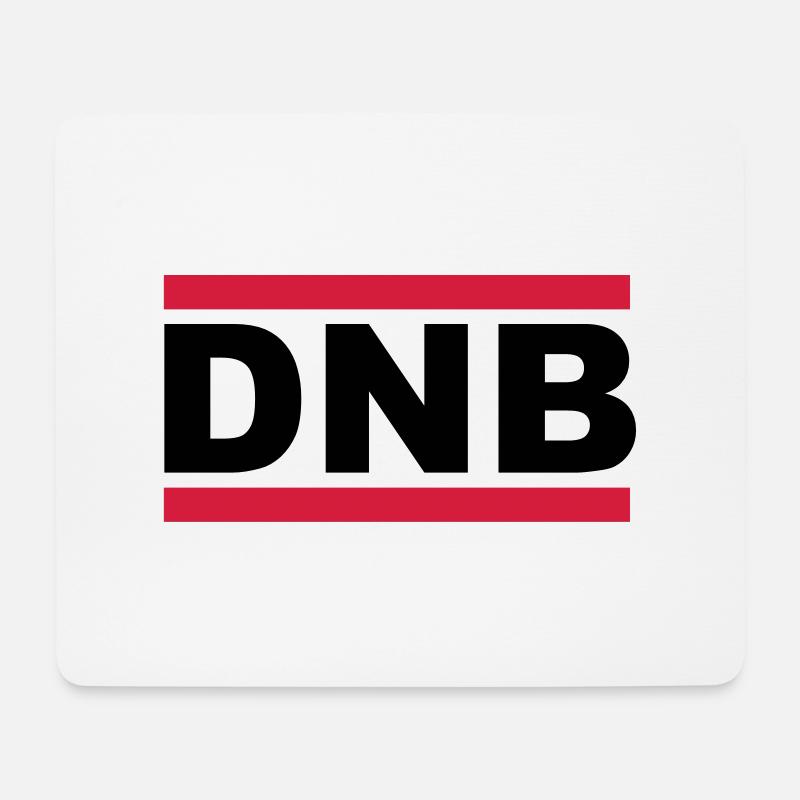 dnb_black and withe - Mousepad (Querformat) - Weiß