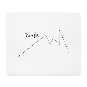 Traveler, Travel, Hiking, Vacation, Travel - Mouse Pad (horizontal) - white - Front