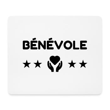 Bénévole / Humanitaire / Solidaire / Aide - Tapis de souris (format paysage) - blanc - Devant