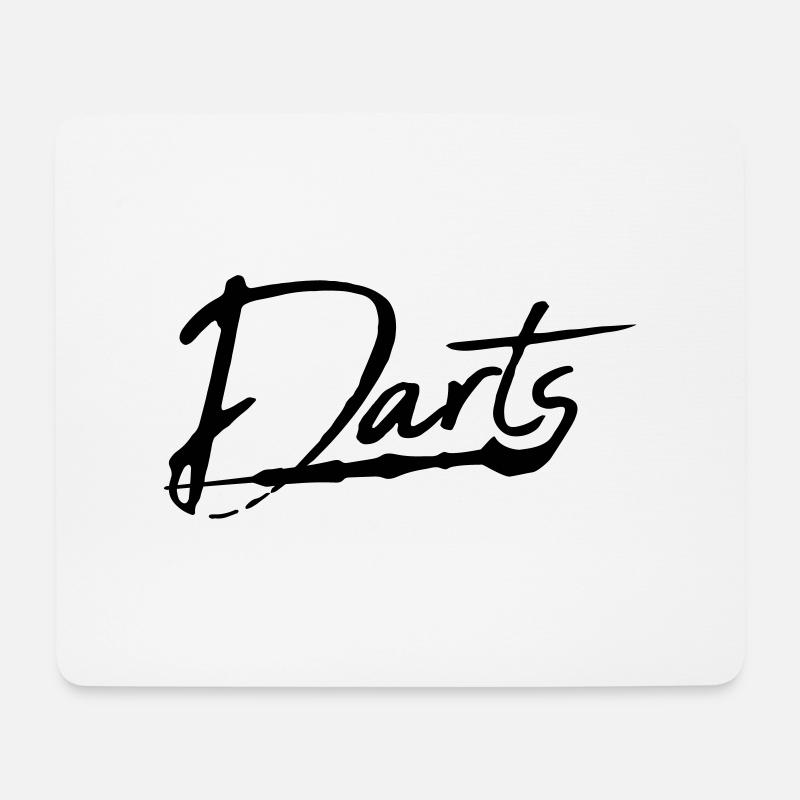crew dart team logo freunde verein club pfeil dart - Mousepad (Querformat) - Weiß