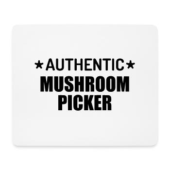 Pilz / Pilzsuche / Kommissionierung / Wald - Mousepad (Querformat) - Weiß - Vorne