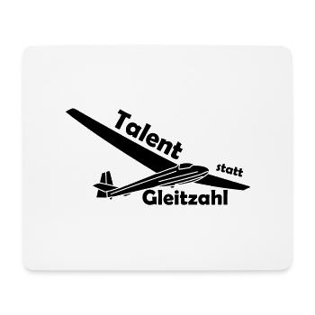 talent statt gleitzahl ka8 - Mousepad (Querformat) - Weiß - Vorne