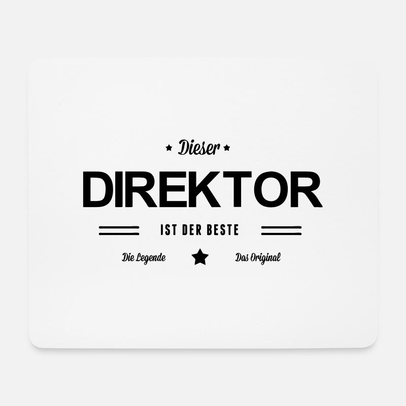 Bester Direktor - Mousepad (Querformat) - Weiß