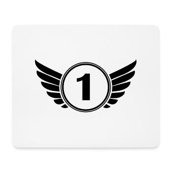 wappen_1 - Mousepad (Querformat) - Weiß - Vorne