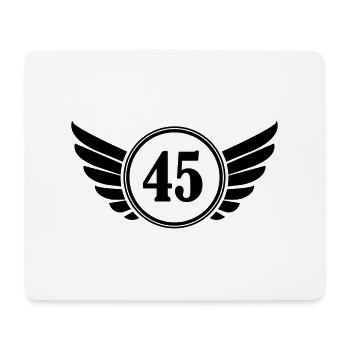 45 - Mousepad (Querformat) - Weiß - Vorne