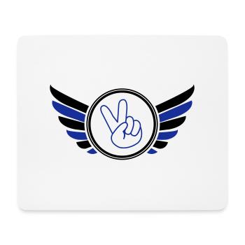 wappen_peace_02 - Tapis de souris (format paysage) - blanc - Devant