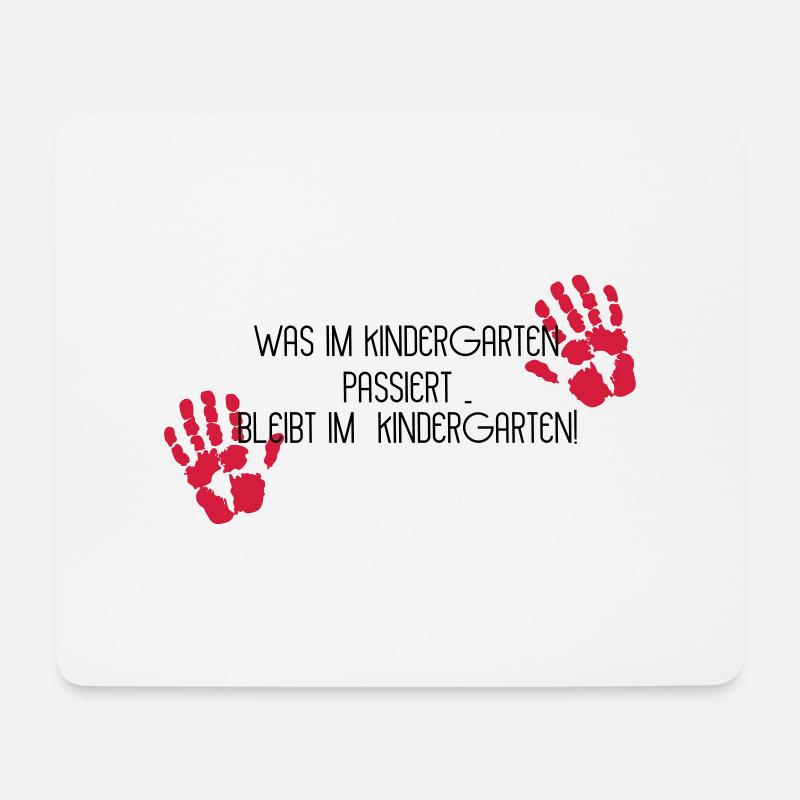 Kindergarten - Mousepad (Querformat) - Weiß