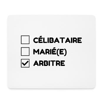 Arbitre / Arbitrage / Sport / Sifflet - Tapis de souris (format paysage) - blanc - Devant