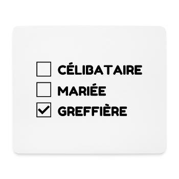 Urkundsbeamte / Clerk / Registrierung / Gericht - Mousepad (Querformat) - Weiß - Vorne