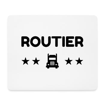 Trucker LKW Fahrer Routier Truck Camion Transport - Mouse Pad (horizontal) - white - Front