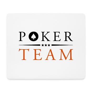 poker team - Mousepad (Querformat) - Weiß - Vorne