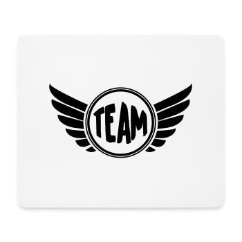 team - Mousepad (Querformat) - Weiß - Vorne