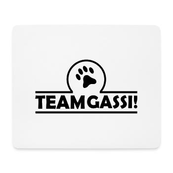 team_gassi_001 - Mousepad (Querformat) - Weiß - Vorne