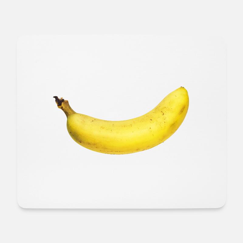 Banane - Mousepad (Querformat) - Weiß