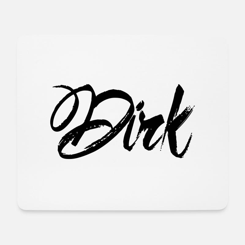 Dirk - Mousepad (Querformat) - Weiß
