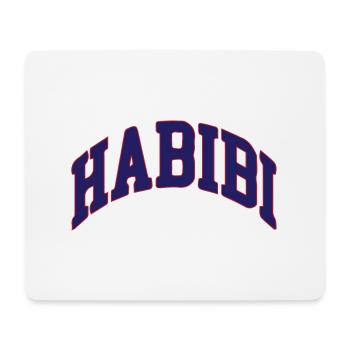 Habibi - Tapis de souris (format paysage) - blanc - Devant