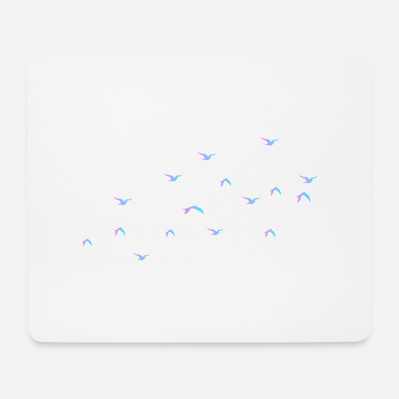Bird flight south gift idea - Mouse Pad (horizontal) - white