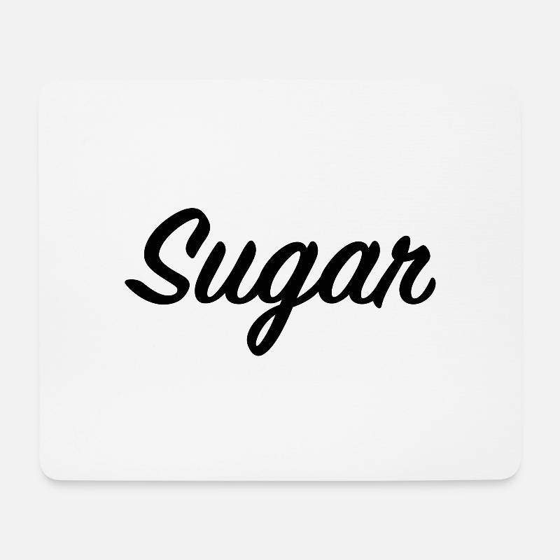 Zucker du siehst so ... cool aus! - Mousepad (Querformat) - Weiß