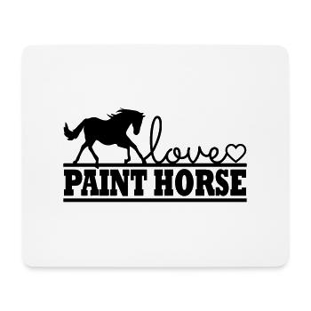 Cheval de peinture cheval - Tapis de souris (format paysage) - blanc - Devant