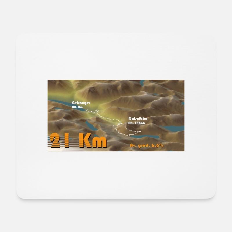 Geiranger-Dalsnibba - Mousepad (Querformat) - Weiß