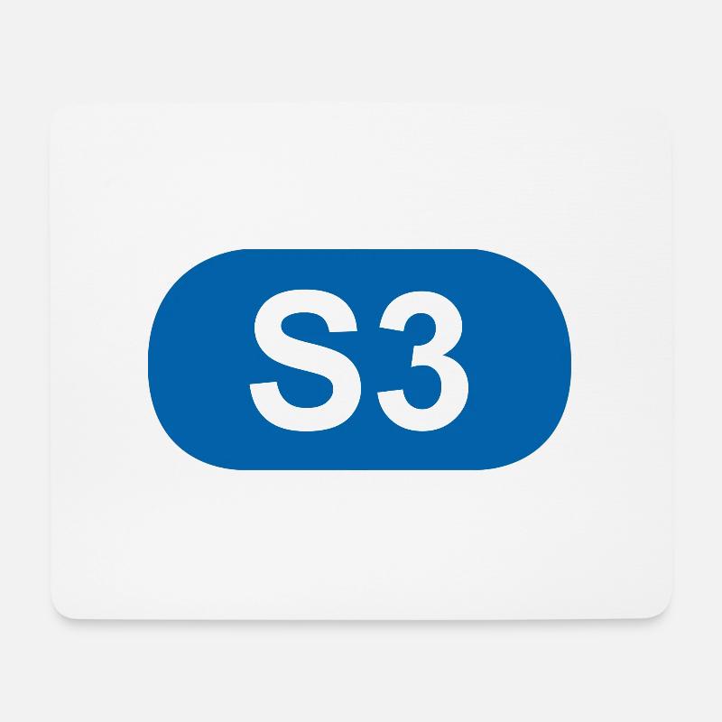 S-Bahn Berlin S3 - Mousepad (Querformat) - Weiß