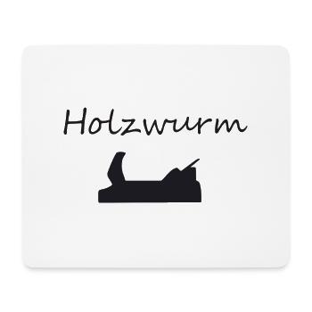 Holzwurm - Mousepad (Querformat) - Weiß - Vorne