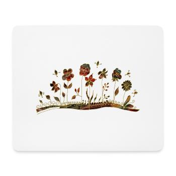 Flowers - Mouse Pad (horizontal) - white - Front