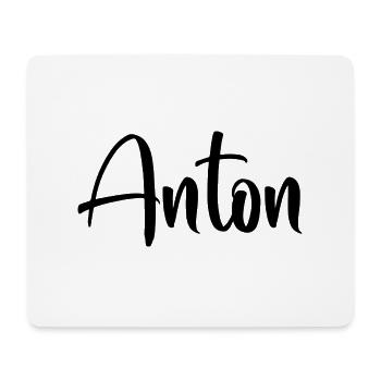 Nom - Anton - Tapis de souris (format paysage) - blanc - Devant