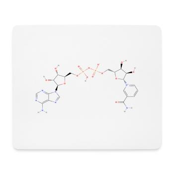 Nicotinamide adenine dinucleotide Molecule - Couleur - Tapis de souris (format paysage) - blanc - Devant
