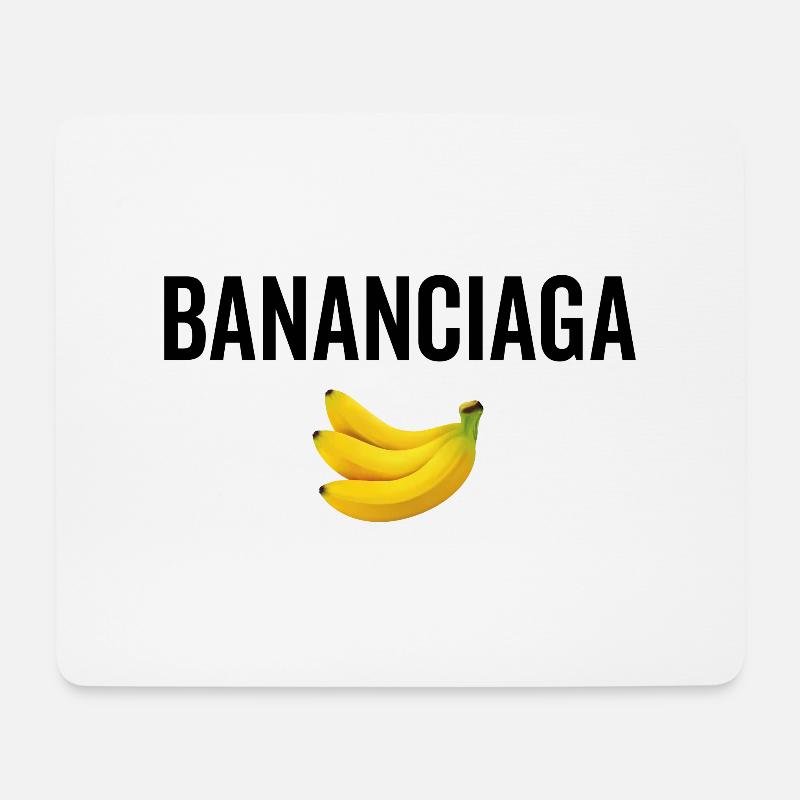 Bananciaga - Mousepad (Querformat) - Weiß