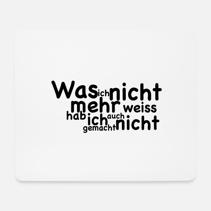 Cooler Spruch - Mousepad (Querformat) - Weiß