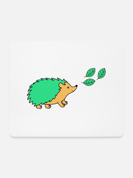 igel - Mousepad (Querformat) - Weiß