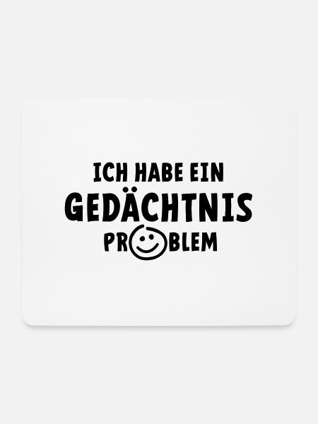 Ich habe ein Speicherproblem. Alzheimer, Demenz. - Mousepad (Querformat) - Weiß