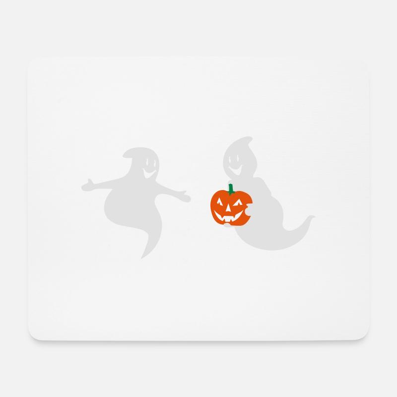 halloween geister - Mousepad (Querformat) - Weiß