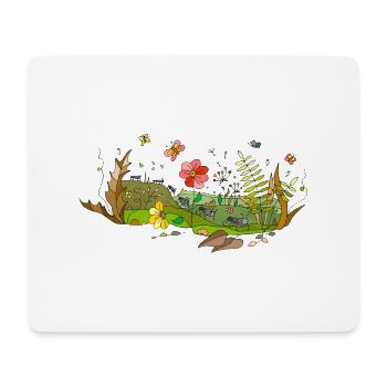 Meadow - Mouse Pad (horizontal) - white - Front
