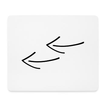 Arrows - Mouse Pad (horizontal) - white - Front