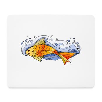 Fish - Mouse Pad (horizontal) - white - Front
