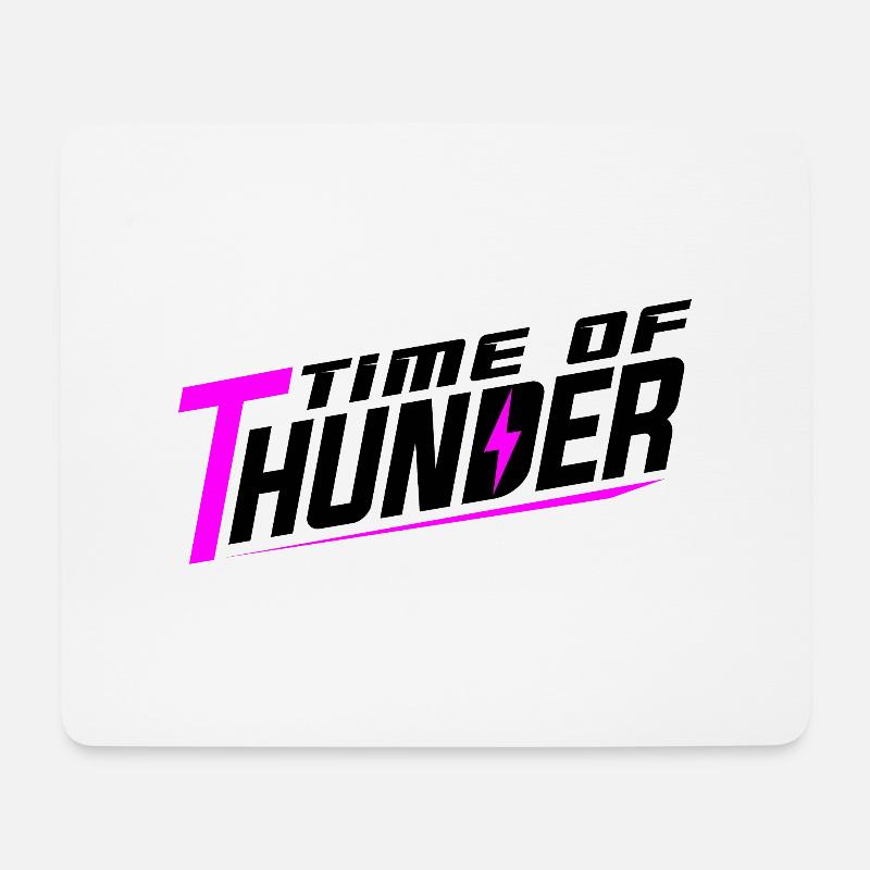 PINK POWER - Mouse Pad (horizontal) - white