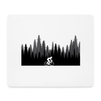 Glück ist Fahrradfahren. - Mousepad (Querformat) - Weiß - Vorne