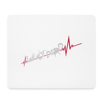 punks not dead Zitat - Mousepad (Querformat) - Weiß - Vorne