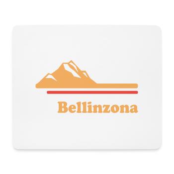 Bellinzone Ville Suisse - Tapis de souris (format paysage) - blanc - Devant