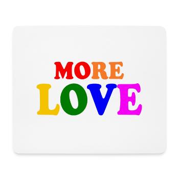 More love - Mousepad (Querformat) - Weiß - Vorne