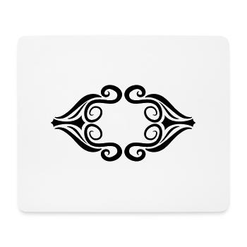 Cadre d’ornement artistique décoratif - Tapis de souris (format paysage) - blanc - Devant