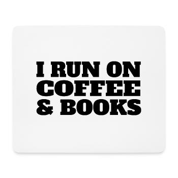 Buch Leser Lesen Kaffee Buchliebhaber Bücher - Mousepad (Querformat) - Weiß - Vorne