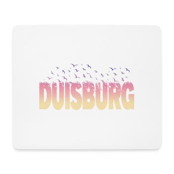 Duisburg Deutschland Stadt Schrift Vögel Skyline - Mousepad (Querformat) - Weiß - Vorne