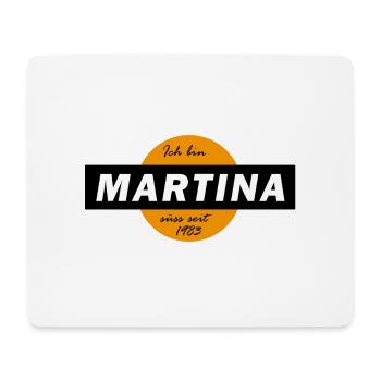 Martina Jahrgang 83 - Mousepad (Querformat) - Weiß - Vorne