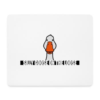 goose on the loose - Mousepad (Querformat) - Weiß - Vorne